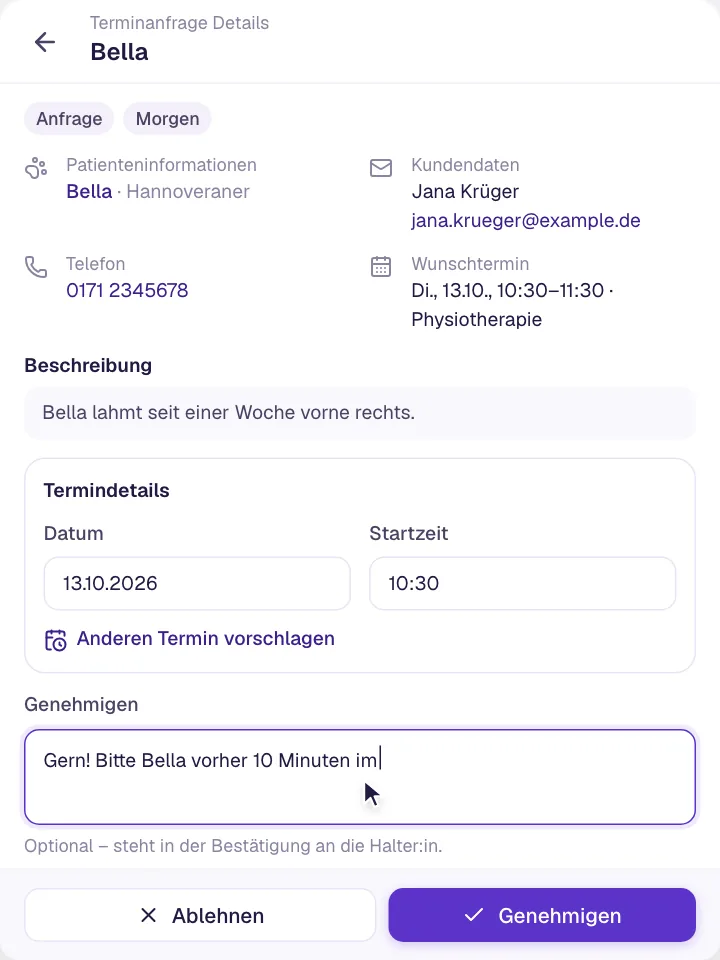 Terminanfragen