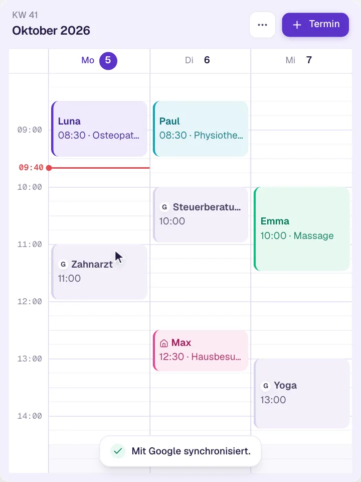Google-Kalender-Synchronisation