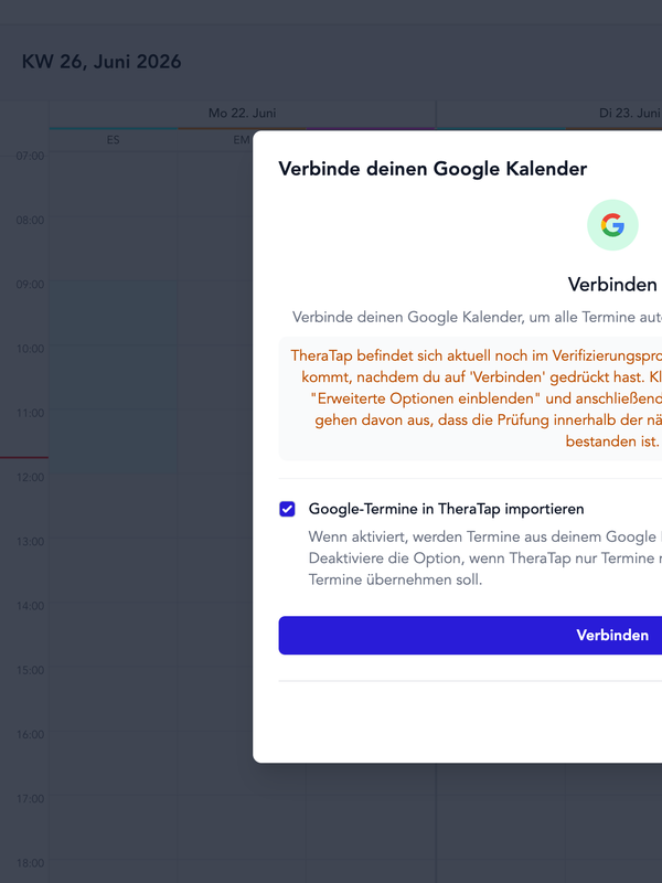 Google-Kalender-Synchronisation