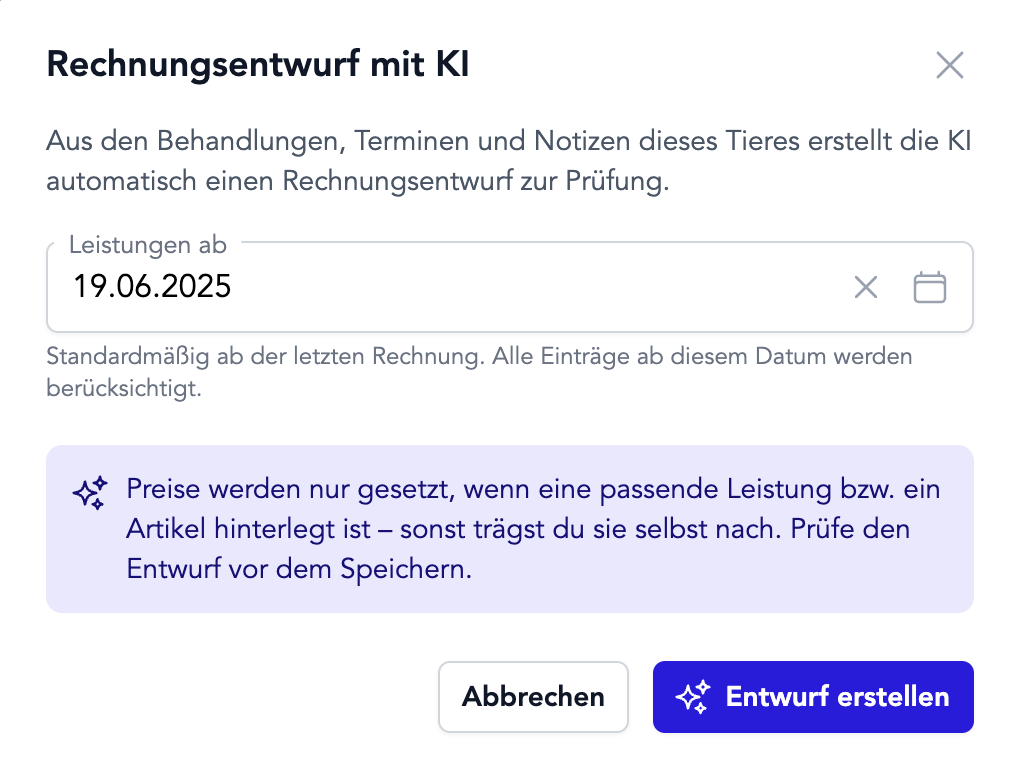 Rechnung mit KI erstellen