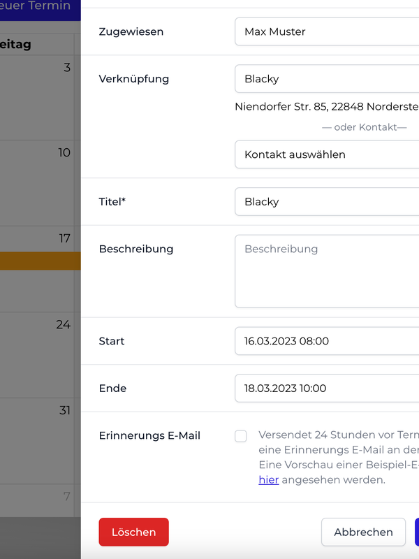 Terminerinnerungen