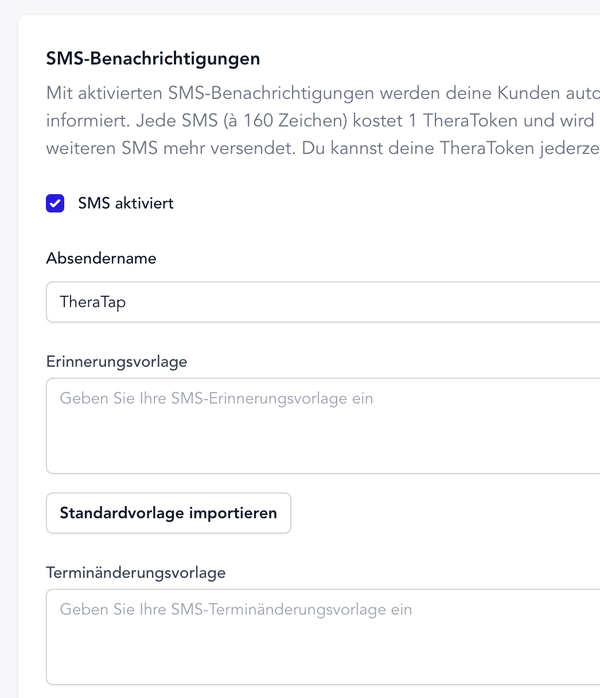 SMS-Erinnerungen