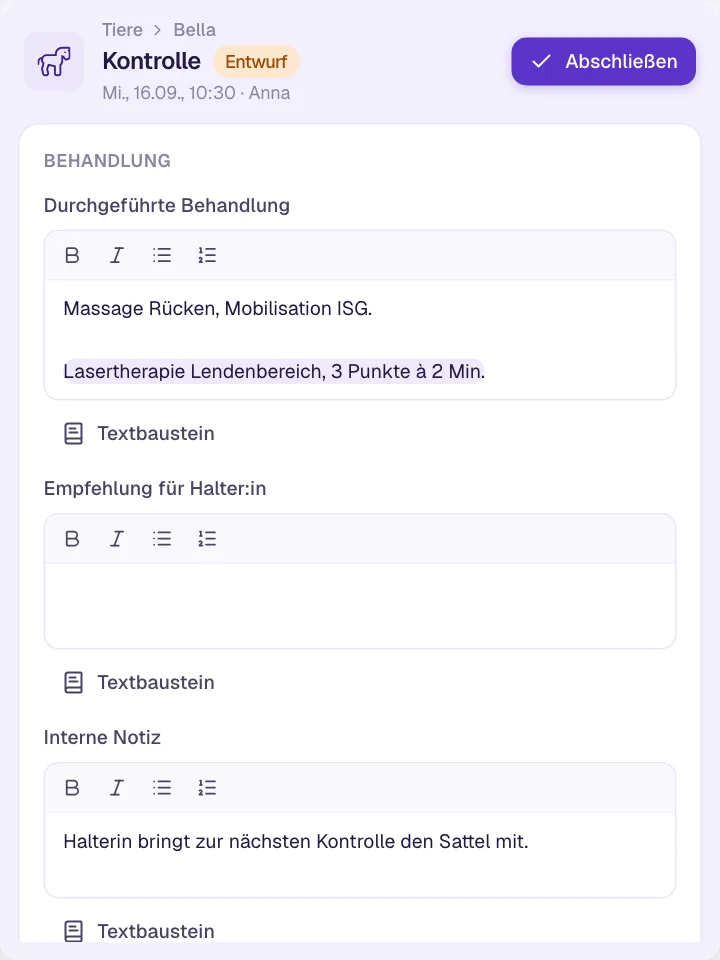 Textbausteine