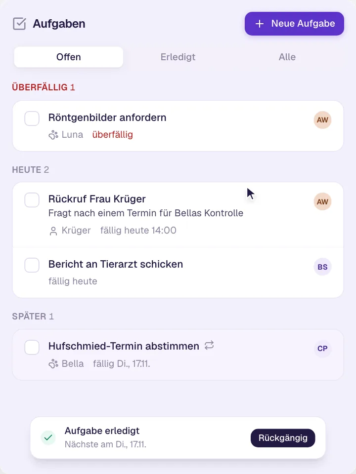Aufgabenverwaltung
