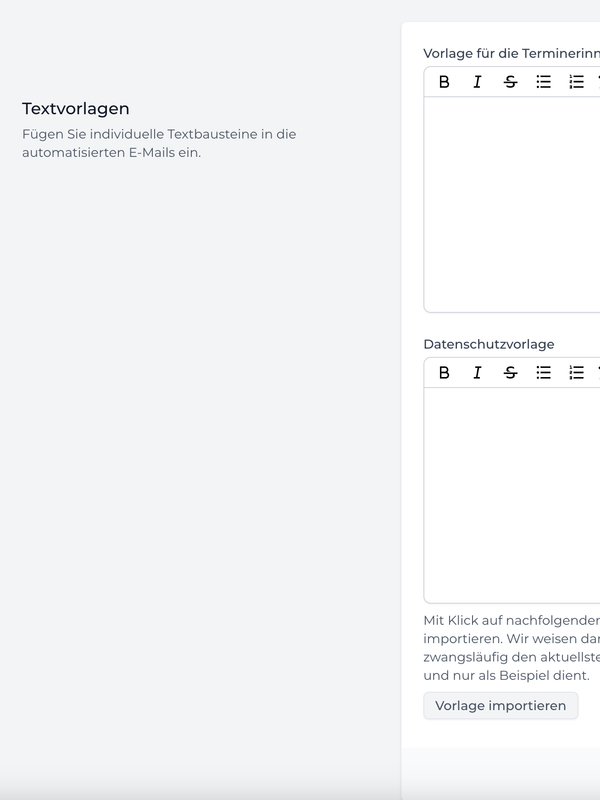 Vorlagensystem