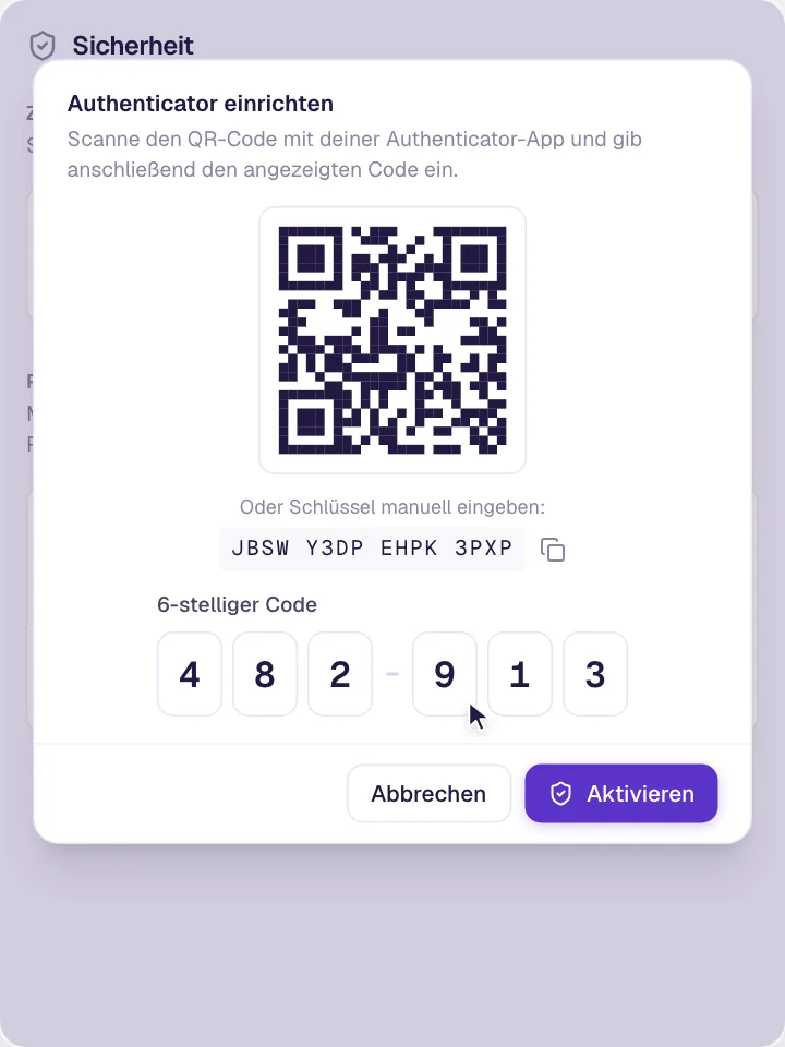 Zwei-Faktor-Authentifizierung & Passkeys